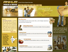 Tablet Screenshot of ankurpackersandmovers.com